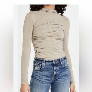 Enza Costa Metallic Gold Top